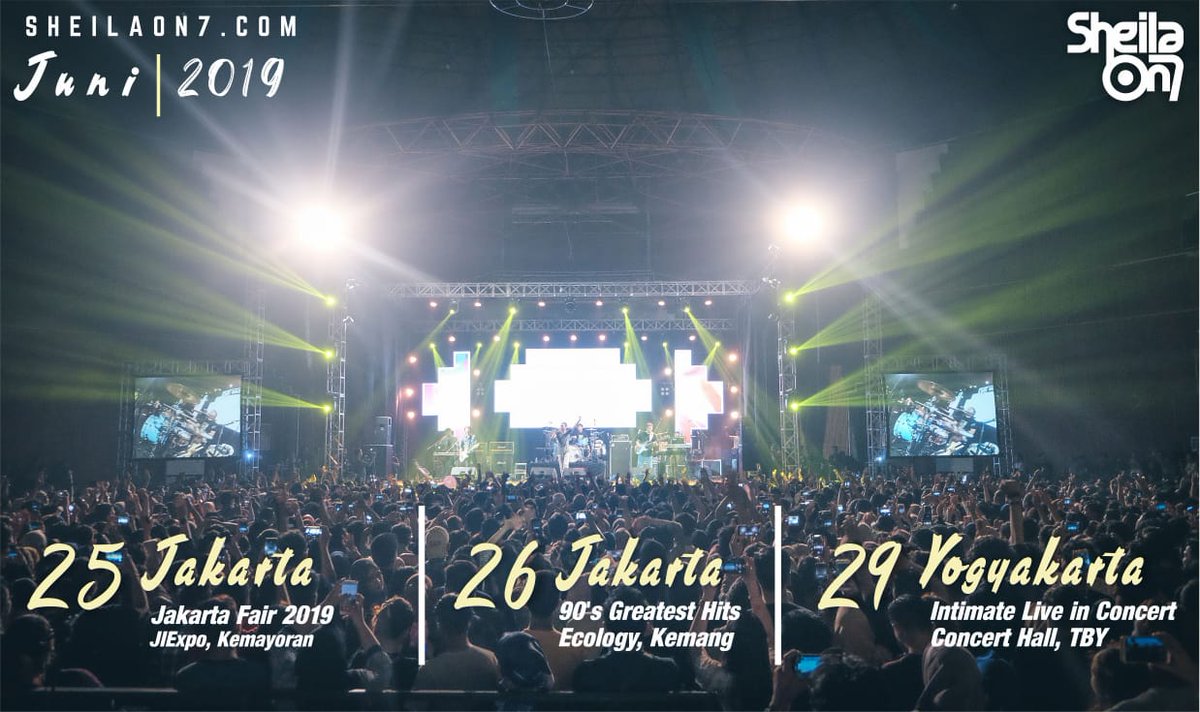 sheilaon7's tweet photo. Sampai jumpa di #sheilaon7day bulan Juni 2019 ganks!!! yuk mentions temen2 kamu buat ngonser bareng. https://t.co/JVhdeJfPSL