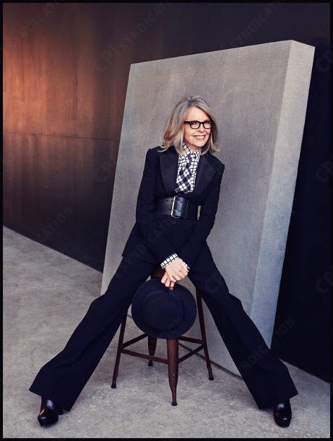 A pioneer in the suit game for certain. Diane Keaton.
