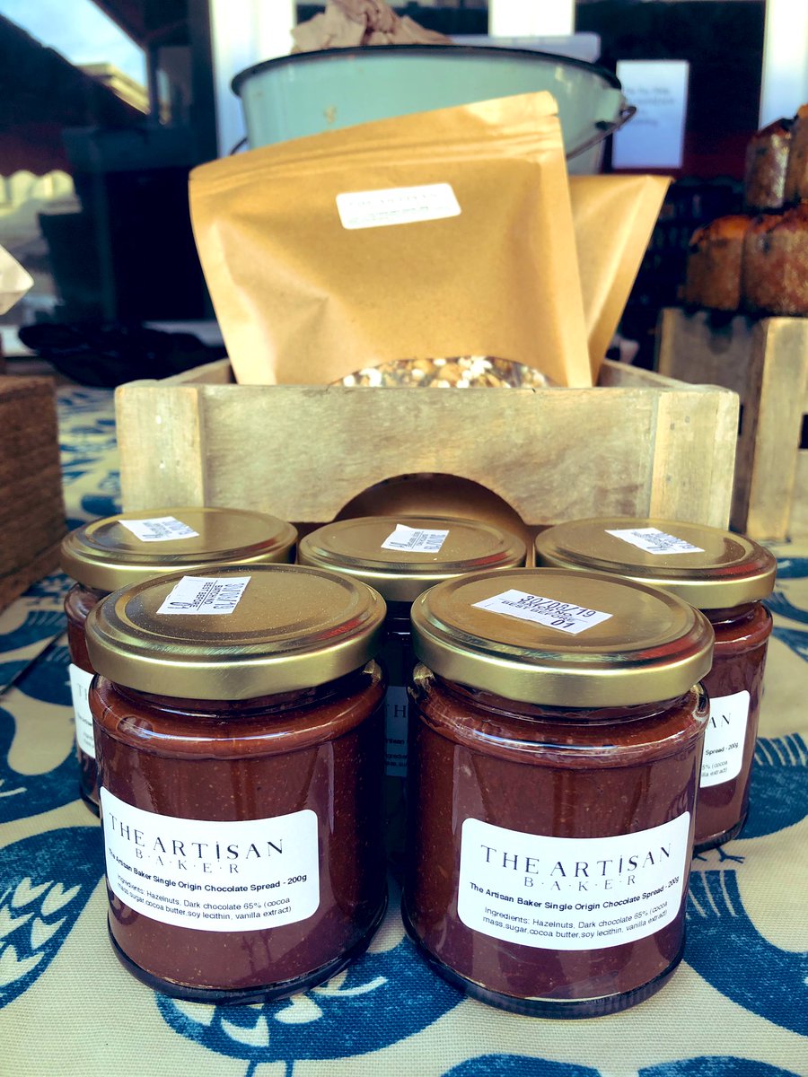 Breakfast is just getting better :) #chocolatespread #singleoriginchocolate #vegan #glutenfree #hazelnuts <a href="/stroudfarmermkt/">Stroud Farmers' Mkt</a>