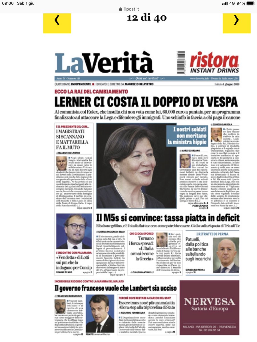 gadlernertweet's tweet photo. Evviva! @BelpietroTweet mi ha dato l’aumento, 60mila euro a puntata...o sarà la sua ennesima #FakeNews? Voi che ne dite? https://t.co/iSeXrkJueY