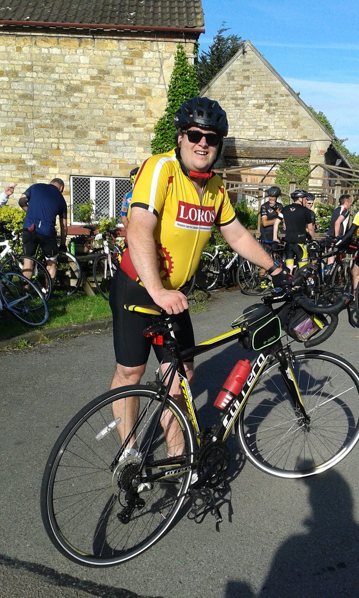WaleAnnette's tweet photo. Come on Simon Wale Leicester to Skegness bike ride in aid of Loros https://t.co/QCnsxAdqu5