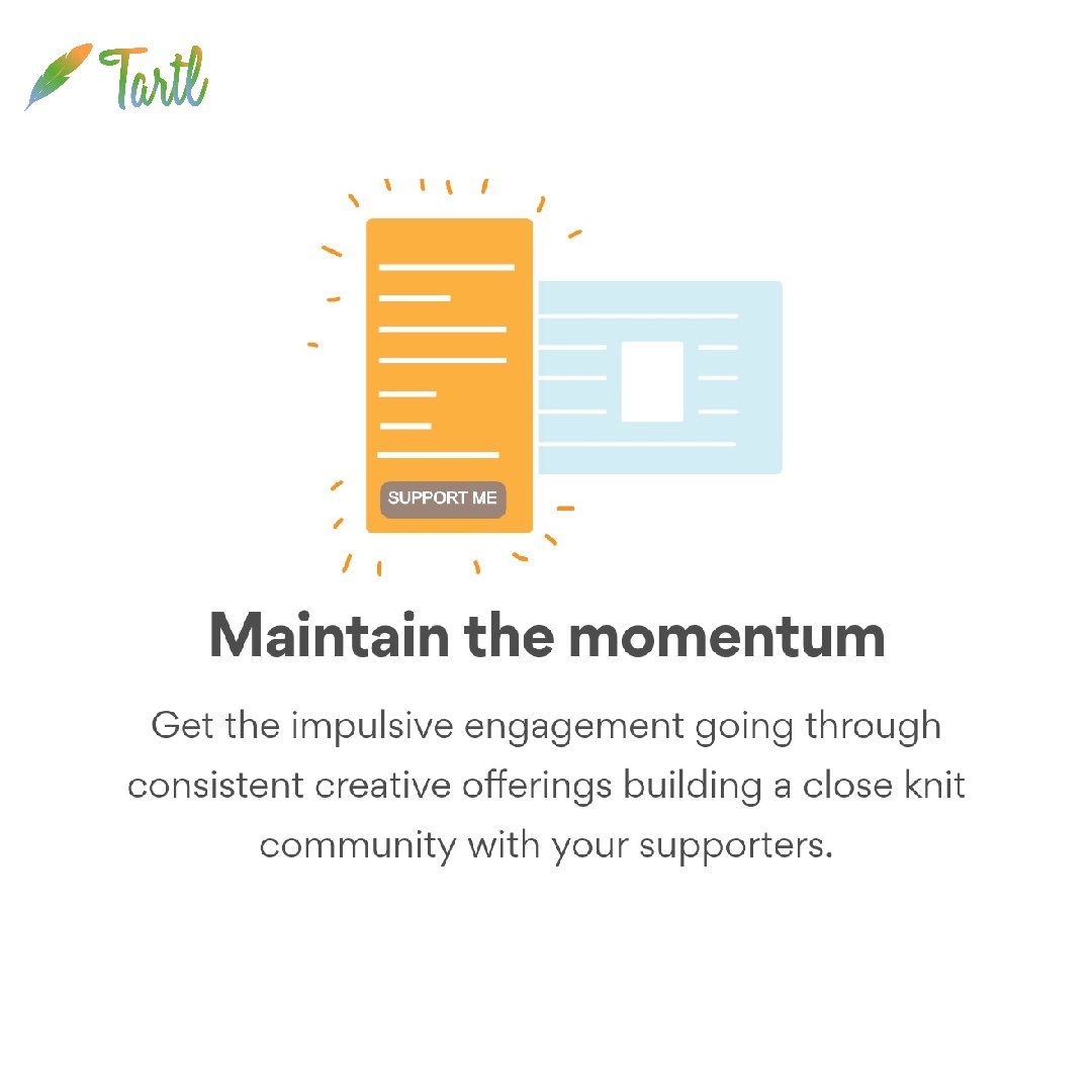 TartlSocial's tweet photo. If you're a content creator or an artist, stop waiting and  start Tartlin, today! Getting started with Tartl is made simple. Follow these steps and share what you create.Visit https://t.co/QX5E75MLht to setup your profile and join our creators community.
#tartl #TartlTales https://t.co/AIT1bJmTC3