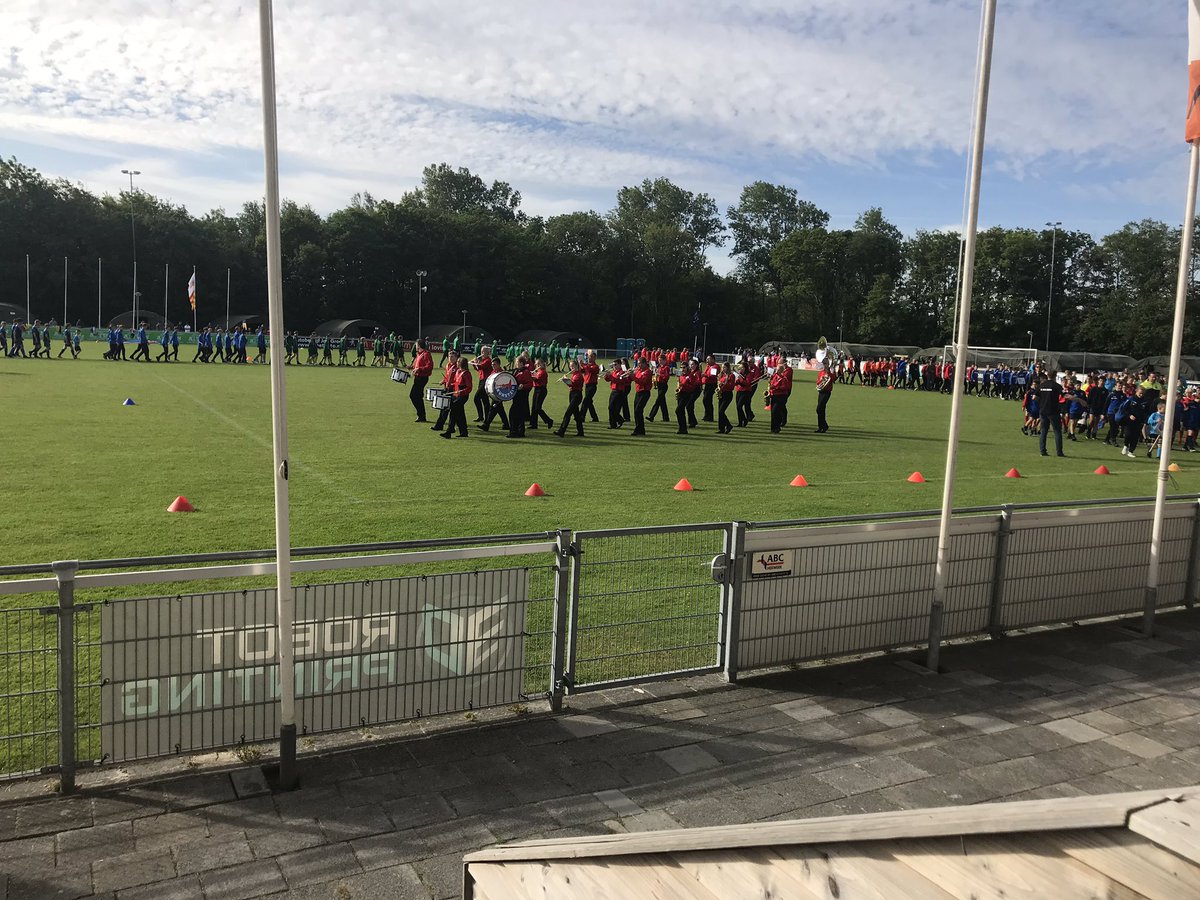 Opening van ons internationaal O13 toernooi. Kenia, Belgie, Litouwen, Engeland, Nederland en Duitsland. Wat een geweldige sfeer!