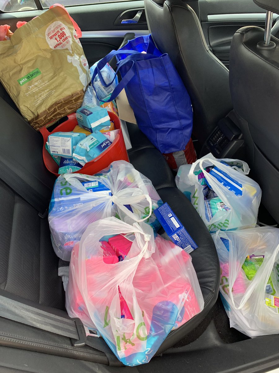 Huge collection from Lucy’a Kitchen, @andover_library and Jason Cousins Hair. We have closed these donation points due to the government funding starting in 2020 😊 Please consider donating to <a href="/thehygienebank/">thehygienebank</a> Andover. Donation points will be up and running within the week.❤️