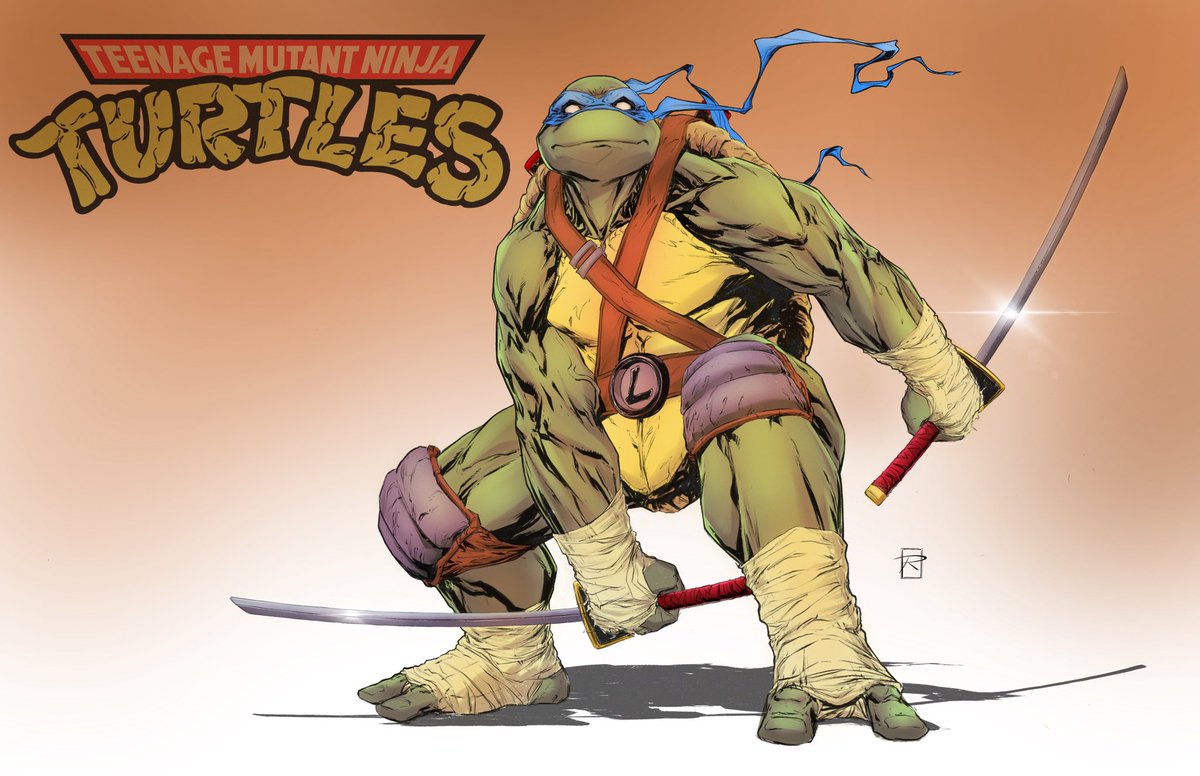 TMNT-Leonardo fanart action. Digital Colors and line art by me. 🐢#TeenageMutantNinjaTurtles #TMNT #IDW #art #digitalart #procreate
