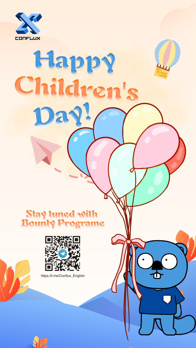 Conflux_Network's tweet photo. #ChildrensDay 
Let's get some 🍭🍭🍭
Just stay tuned with #confluxchain 🚀 https://t.co/lY5F0qTVef