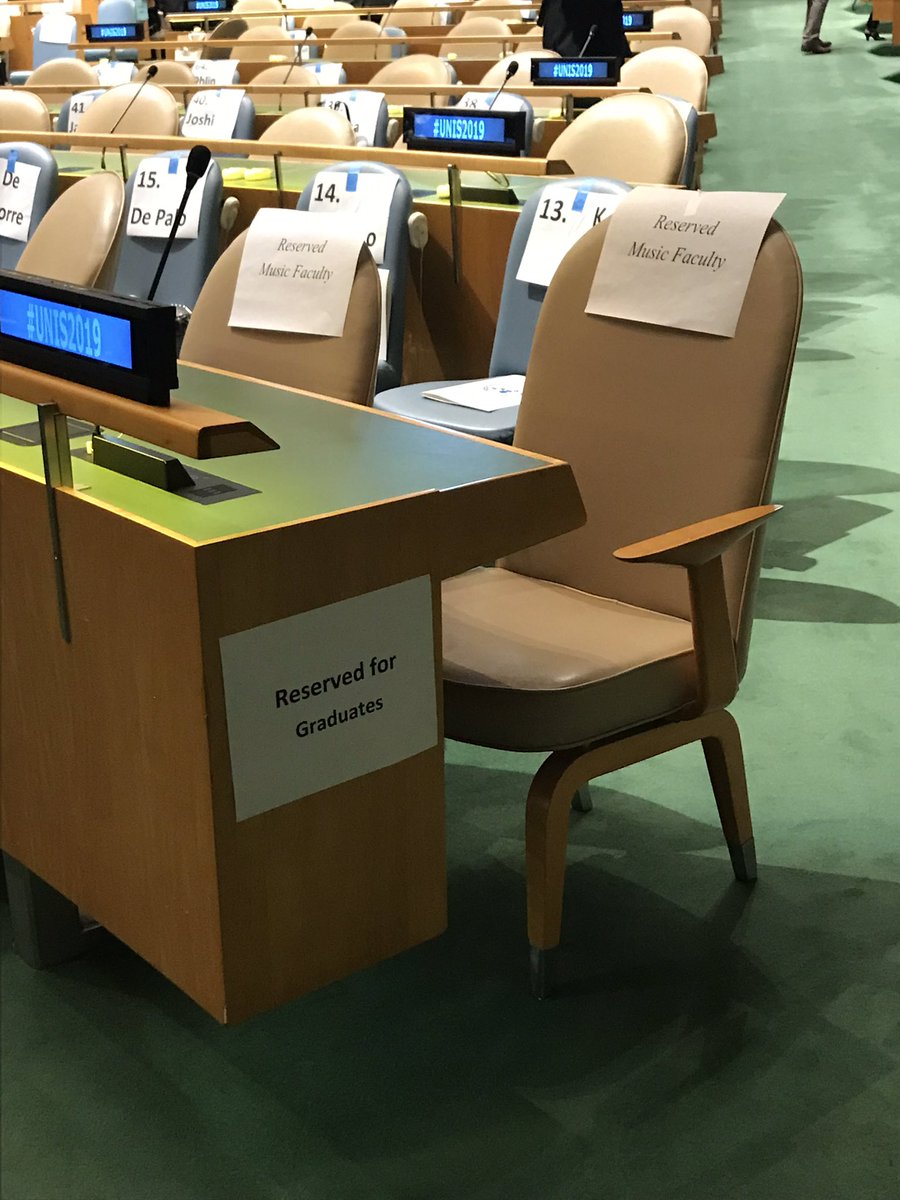 thenewfatboy's tweet photo. Music Facility is graduating…

#UNIS2019 #CommencementCeremony #TutHouseGraduation #UNIS #UN #UNHQ #UnitedNationsInternationalSchool #UnitedNations #GA #UNISClassof2019 https://t.co/sMLIIJh05m