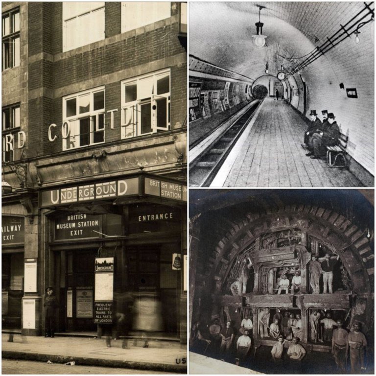 #LondonHistoryDay #britishmuseum When @britishmuseum had its own tube station in Holborn. It closed in 1933. #londonunderground