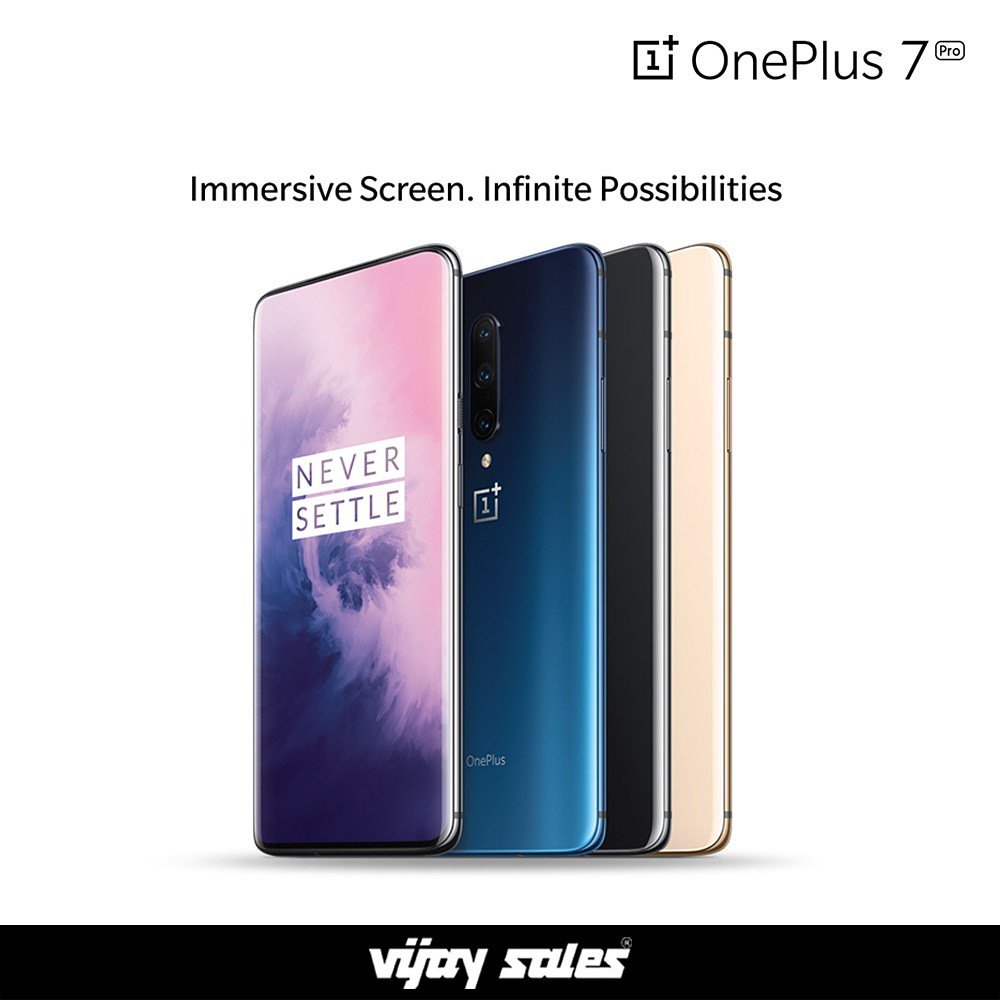 VijaySales's tweet photo. OnePlus Flagship's out! Hurry to our stores now.
#OnePlus #OnePlus7 #OnePlus7Pro #FastestMobilePhone #FastestPhone #LatestAndroid #NeverSettle #OnePlus_India https://t.co/1VMtz1lX5C