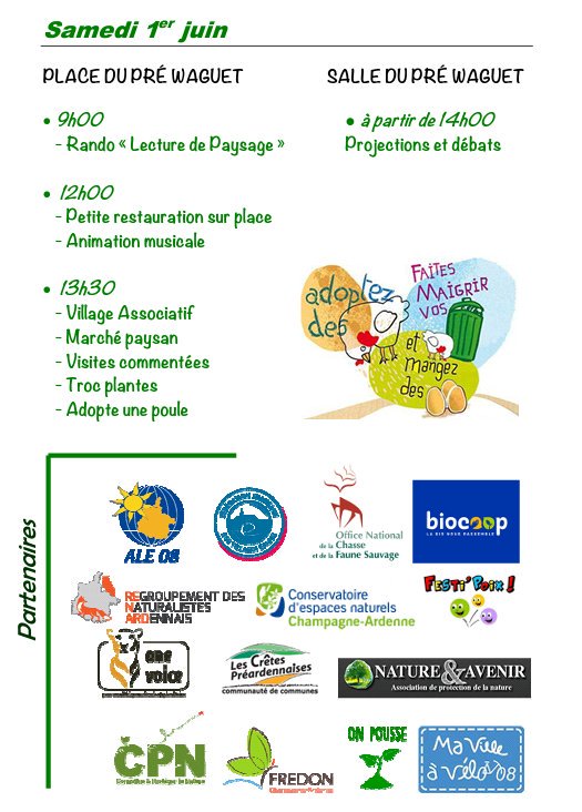 PoixTerron's tweet photo. Journée de la Biodiversité - samedi 1 juin - Poix Terron

@UnionArdennais @cretesduweb @otcretes @cccpa08 @RVMARDENNES @RADIO8ARDENNES https://t.co/bHMiJ3UaB4