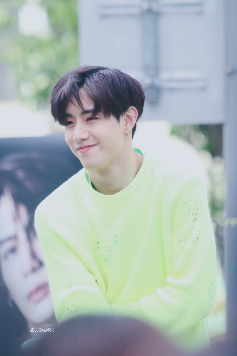 hellomark0904's tweet image. 190601 미니팬미팅 #마크 귀요미💚💚💚 #GOT7 #MARK #갓세븐