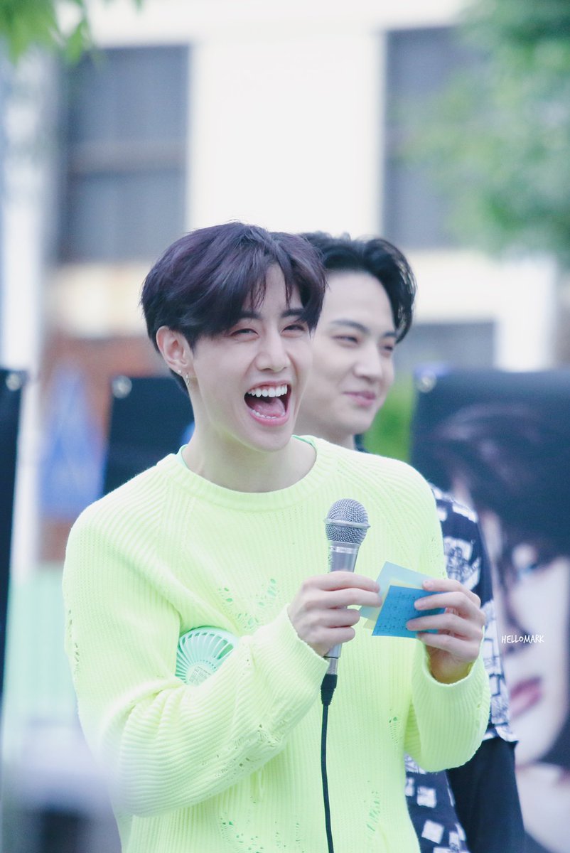 hellomark0904's tweet image. 190601 미니팬미팅 #마크 귀요미💚💚💚 #GOT7 #MARK #갓세븐