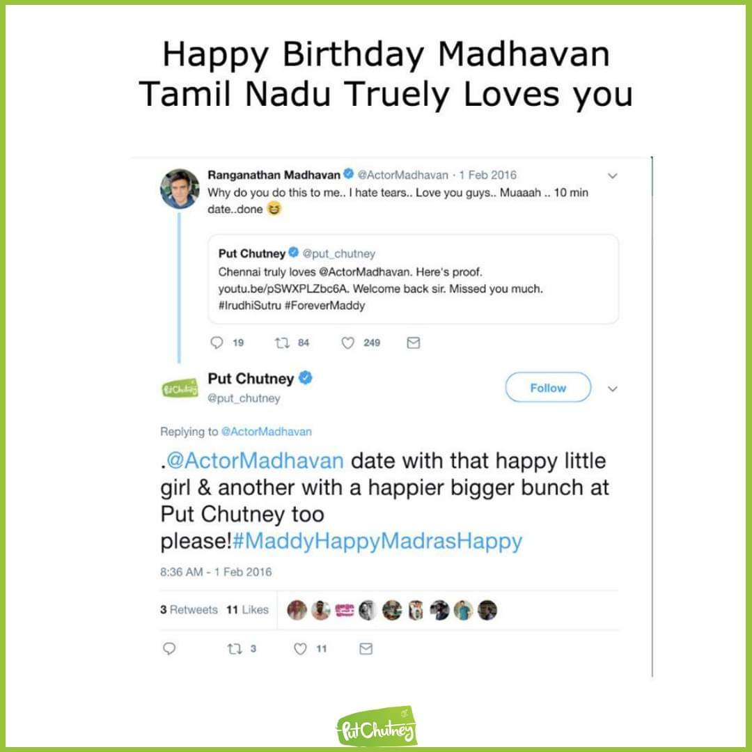 put_chutney's tweet photo. #commentyourfavourite @ActorMadhavan movie... https://t.co/GRWRcBBSBw