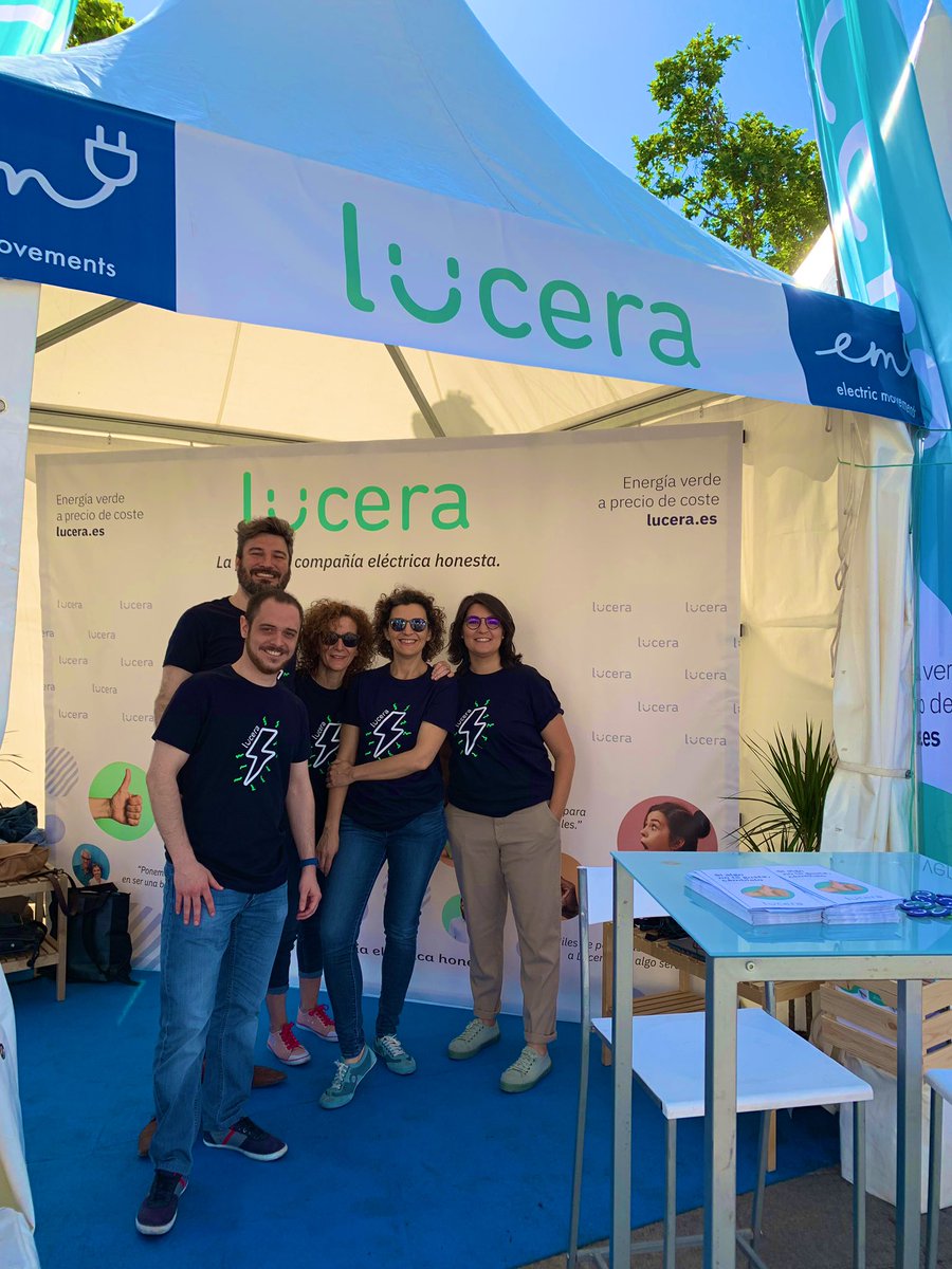 LuceraEnergia's tweet photo. Este finde estamos en #ElectricMovements (pl del Ayuntamiento de València) hablando de luz verde a precio de coste. 

¡Acércate y conócenos! https://t.co/KQ9yRgu2oO