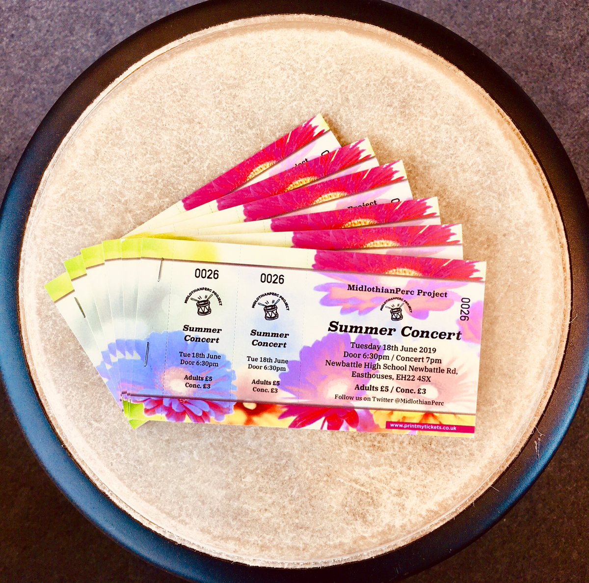 MidlothianPerc's tweet image. 🎶 🥁 🎶 Tickets for the #MidlothianPercProject #SummerConcert are now available 🎶 🥁 🎶

Tuesday 18th June @ 7pm in @newbattlehigh

Come and hear both the #MidPercTraining &amp;amp; the #MidPercEnsemble perform.

#Percussion #PercussionEnsemble #Samba #ChamberMusic