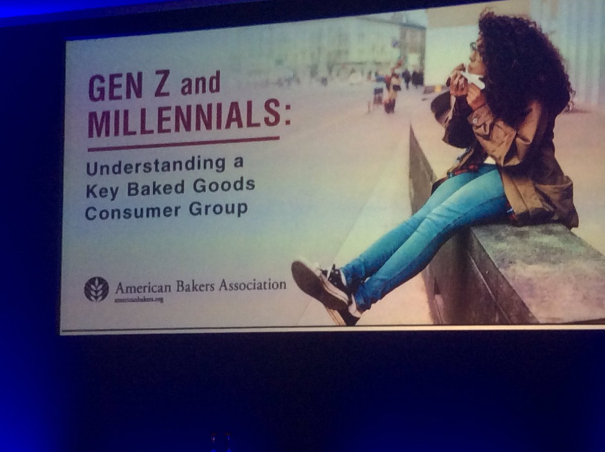 NVBBakkerijen's tweet photo. Superinteressante presentatie van Robb McKie van @AmericanBakers in Manchester @bakerycongress. Hoe GenZ en Millenials omgaan met brood. #Gezondheid #volkoren https://t.co/X5pev6iNCp