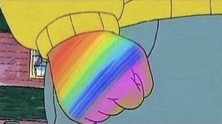 filmsbygays's tweet photo. when it’s pride month but you don’t have a girlfriend to do gay stuff with https://t.co/3b9jwKcXpu