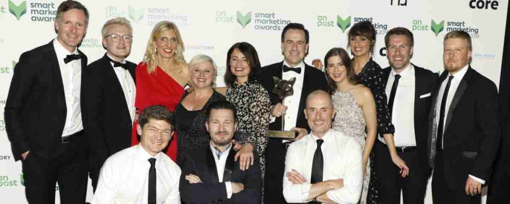 BusinessPlusMag's tweet photo. .@publicisdublin named Agency of the Year at the An Post Smart Marketing Awards https://t.co/815MbCOluC #thesmarts #marketing https://t.co/OJoArA4H6Y