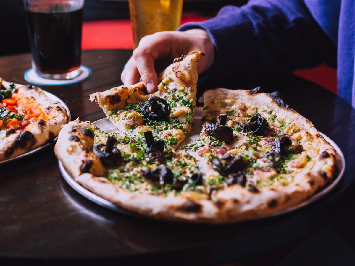 Our newest vegan pizza, the Ooh Mami has been described as a vegan carbonara  pizza. We're not saying that's exactly what it is, but it definitely makes you want one right?