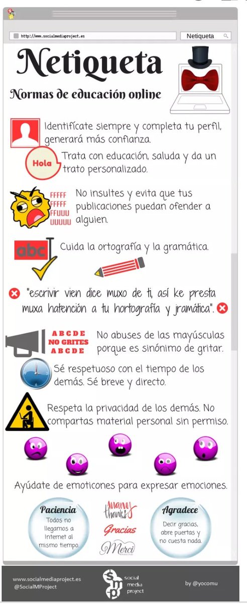 EceizaR's tweet photo. Normas de educación online. 
Muy importante conocerlas y, sobre todo, aplicarlas‼️😜
@ENAF2019
#ENAF2019 https://t.co/mMMon2OGZe
