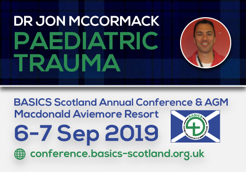 Make sure you don’t miss Dr McCormack (@jonmcck) speaking at the BASICS Scotland Annual Conference & AGM at the Macdonald Aviemore resort on Saturday the 7th September. Go to bit.ly/2h5tBES and book your place today! #BSAC19