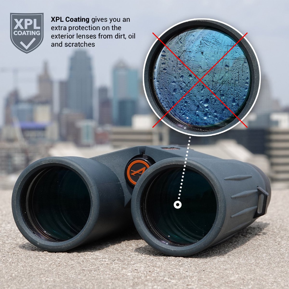 Athlon binoculars that feature XPL Coating offer extra protection on the exterior lenses against dirt, oil and scratches. And of course all Athlon binoculars are backed by our Lifetime Warranty - just in case! Take comfort knowing we've got your back. athlonoptics.com/product-catego…