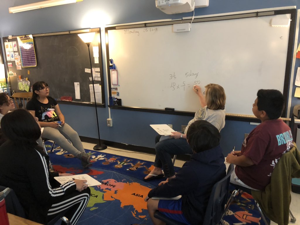 HembreeSprings's tweet photo. Instruction is still going strong the last week of school in Mrs. Williams’ math class! #HSEmakeyourmark https://t.co/0uzIScXWYI