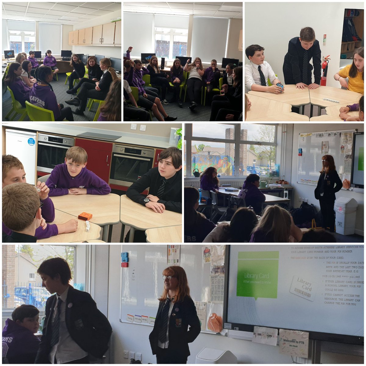 PWKAcademyLib's tweet image. In with p7B learning what we can do with our library card. Also taking part in a carousel of activities. #storycubes #bookrecommendations  #librarycommittee #prestwickfoundphotos @salibraries @pwkacademy @SLIC1991 @KingcasePS