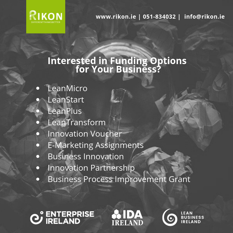 RIKON_SETU's tweet photo. Meet the #LeanATRIKON team at the upcoming @eeireland2019 conference in @CrokePark this coming Wednesday at Stand 26. Speak with us about how we can assist your business and #funding options available to help you grow and #innovate. https://t.co/zmThaI2Sh6