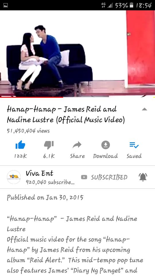 soo_ron's tweet photo. @tellemjaye #Hanaphanap is the most viewed #JaDine Music Video that almost have 51 Million Views on You Tube . What if other Jadine MV reached 51 million views ?
#JamesReid #NadineLustre @tellemjaye #IndakTeaser https://t.co/AuQEK8KDz8