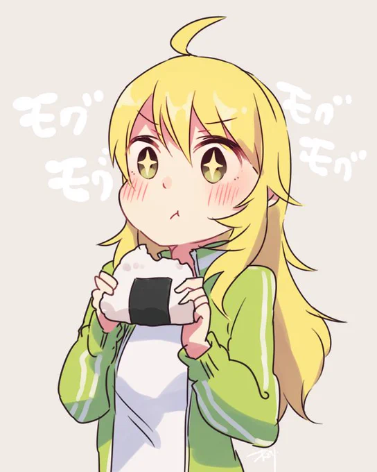 お題箱より。食べる美希 