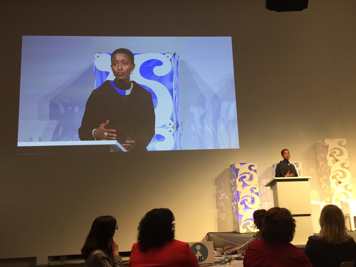 Nelly Mukazayire, CEO of RCC Rwanda, Kicks of the very moving and Personal „my Story“ section of #shemeansbusiness #IMEX19