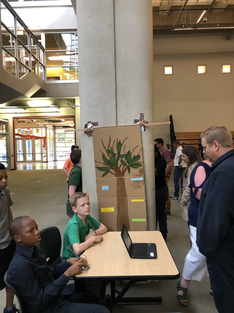 akronstemschool's tweet photo. Welcome to our 6th grade Presentation of Learning!  We worked with @CVNPNPS to solve a problem. We tested the soil in 2 areas to determine which native trees 🌲 they should plant as part of a reforestation program. #kidstoparksday @NatParkTrust https://t.co/Olv2OgmHAt