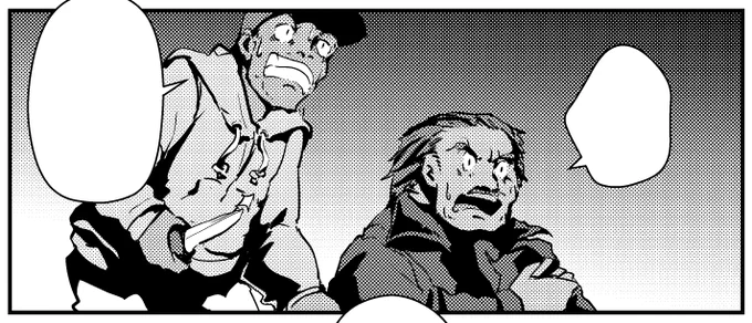 今回のお話で登場した周りのおじさま達。所謂脇役的な存在かとは思いますが、それぞれに動きがあって 描いていて楽しかったです。 