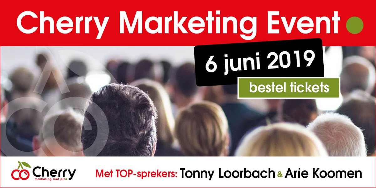 Frankwatching's tweet image. Online marketing en de klant: hoe creëer je de ultieme online verleiding? Leer 6 juni de fijne kneepjes van Tonny Loorbach, bekend van Internet Marketing Universiteit, en geniet van stand-up comedian Arie Koomen, bekend van De Lama's. cherry-marketing.nl/cherry-marketi… #adv #onlinemarketing