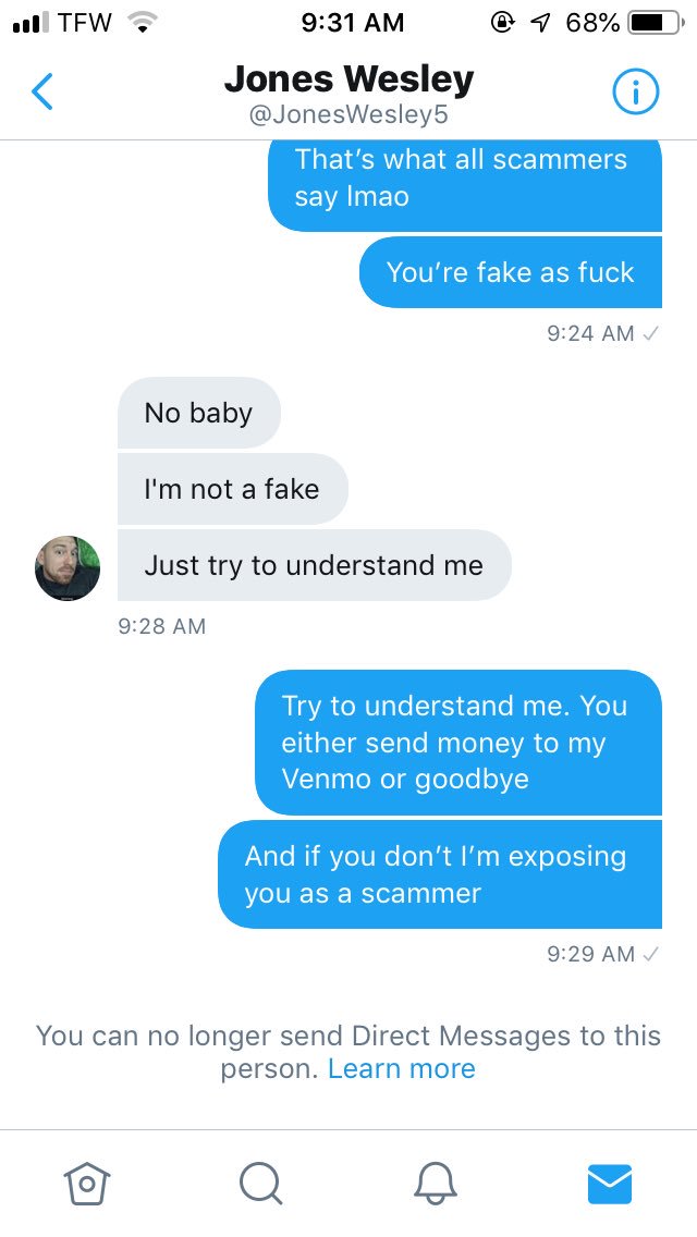 steele_selene's tweet photo. ANOTHER FAKE!!!! They try getting your blockchain password and say they have to have it to add their card to pay you directly. DONT FALL FOR IT!!! All they need is your wallet ID!!!! #sugarbaby #sugarbabyscam #sugardaddy #sugardaddyscam #sugardaddyscammer https://t.co/ArkC510JSc