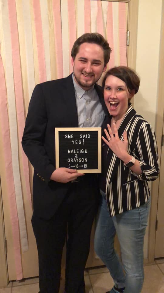 thehousefm's tweet image. Our very own Haleigh Marie got engaged over the weekend!!! We are super excited for her and her fiance, Grayson! #GettingEngaged #Haleigh #SheSaidYes #TheHouseFM