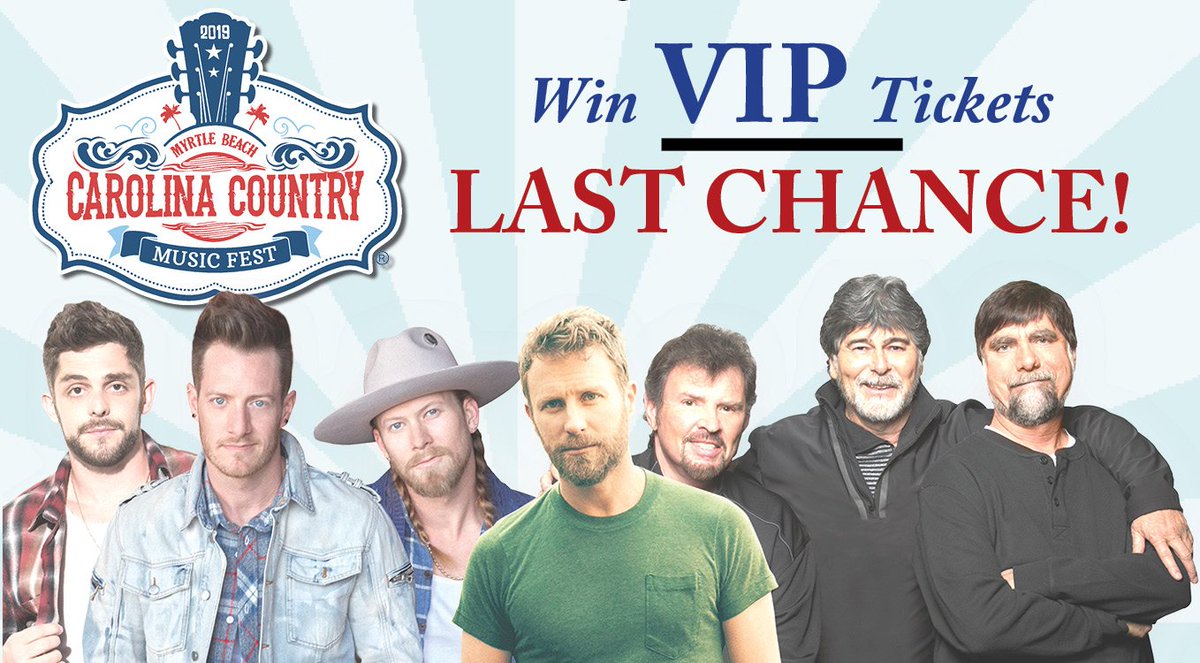 GrandStrandMag's tweet photo. Our final round is now live! To enter to win two VIP passes to the Carolina Country Music Fest, follow us and retweet this tweet. Head to https://t.co/hRzIMdKZ4V  to get the details and learn how to get additional entries. https://t.co/JGFrC6I0WK