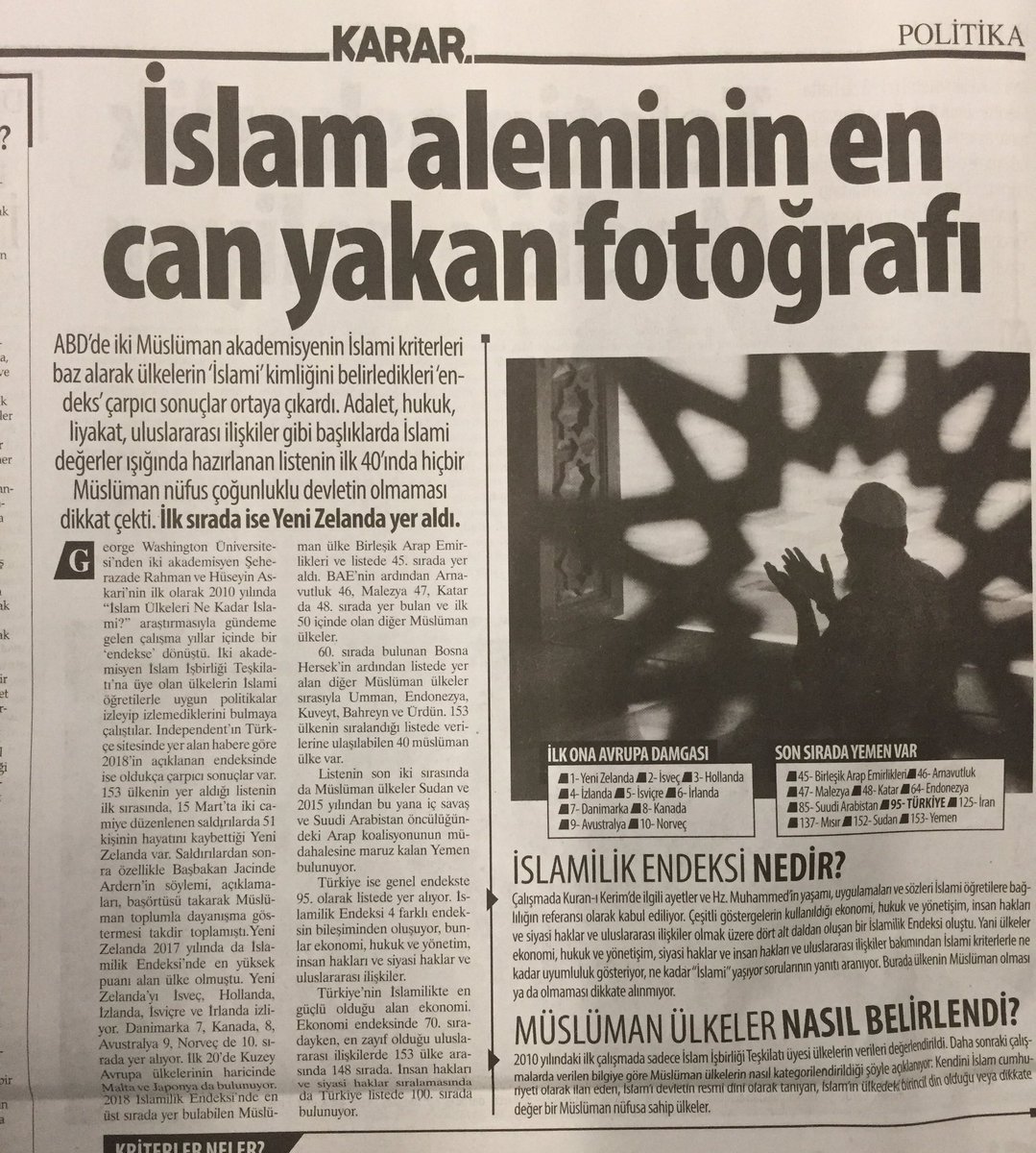 Ortadoğu’yu işgal, tecavüz, işkence ile kana bulayan, petrolüne çökmek için yozlaşmış gazeteci katili tipler ile iş tutan ABD’de, iki müslümana, hristiyanların müslümanlardan daha İslami olduğunu gösteren bir rapor hazırlatılmış ve  yayınlanmış. Bize manşet yapıp utanmak kalmış:)