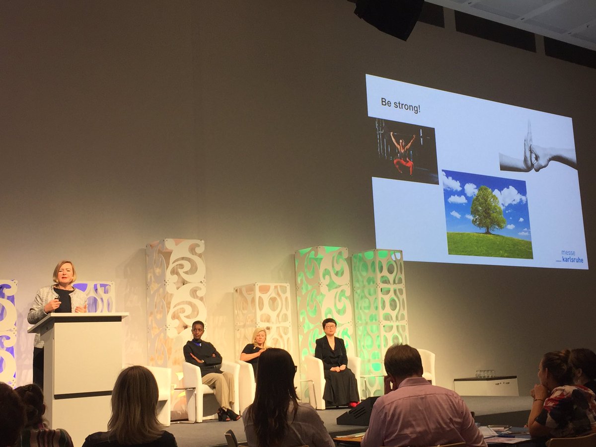 „If you want to be the no 1 in a Company, you need to be strong - physically and mentally“, Britta Wirtz, CEO of @messekarlsruhe shares at #shemeansbusiness #IMEX19 as it might get lonely at the top as a woman. #femaleleadership