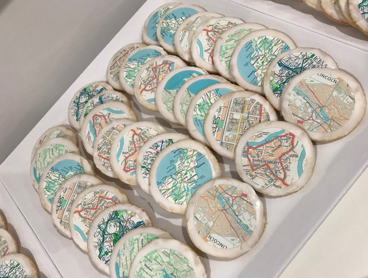 OrdnanceSurvey's tweet photo. These biscuits are almost too lovely to eat!🗺️ https://t.co/dPECgydSOC
