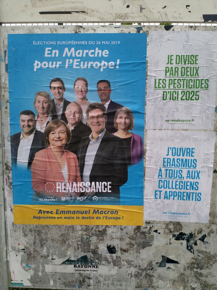 LaREM_40's tweet photo. 📅J-6📅
Campagne d’affichage dans le Seignanx! 
Dimanche prochain il n’y aura qu’un tour. 🇪🇺 https://t.co/iazzr0RGTp