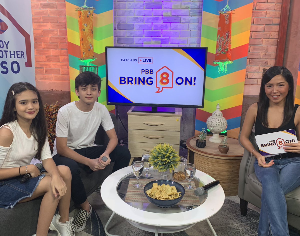 PBBabscbn's tweet photo. 🔴 We’re LIVE now on PBB Bring 8 On with Seth and Criza! 🙌🏻

📌 Watch HERE: https://t.co/EgEbtBbHPG

#PBBG8tTheGold https://t.co/HozDibVJEH