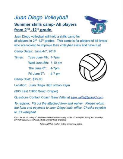 Sign up for volleyball camp this summer🤩🥳