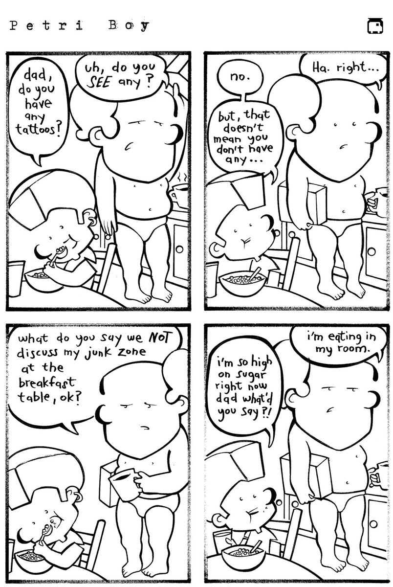 vanjarcomics's tweet photo. My favorite meal of the day is probably breakfast.
•
.
•
.
•
.
•
.
#comics #comicart #comicsart #comicsarts #cartoons #webcomics #webcomic #comicstrips #comicstrip #comic #funnies #comic #parenting #teenager #petriboy #adolescents https://t.co/KU2mgJGBcp