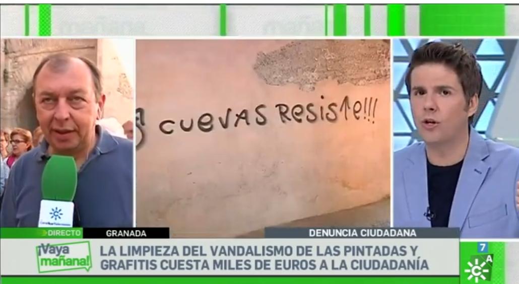 Piden colaboración ciudadana en #Granada para encontrar al autor de una pintada en un monumento emblemático <a href="/fdlaguardia/">FernandoDdelaGuardia</a> <a href="/Inesporro/">InesPorro</a> <a href="/canalsur/">CanalSur</a>