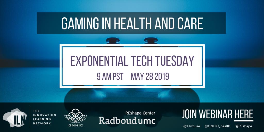 juleslancee's tweet photo. Do you want to know how gaming tech and strategies impact health and care? We set up a panel of pioneers showing their use cases and discussing the future of gaming in healthcare #ExponentialTechTuesday #gaming #healthcare https://t.co/h25AnF8Itg https://t.co/ACVBJppgtm
