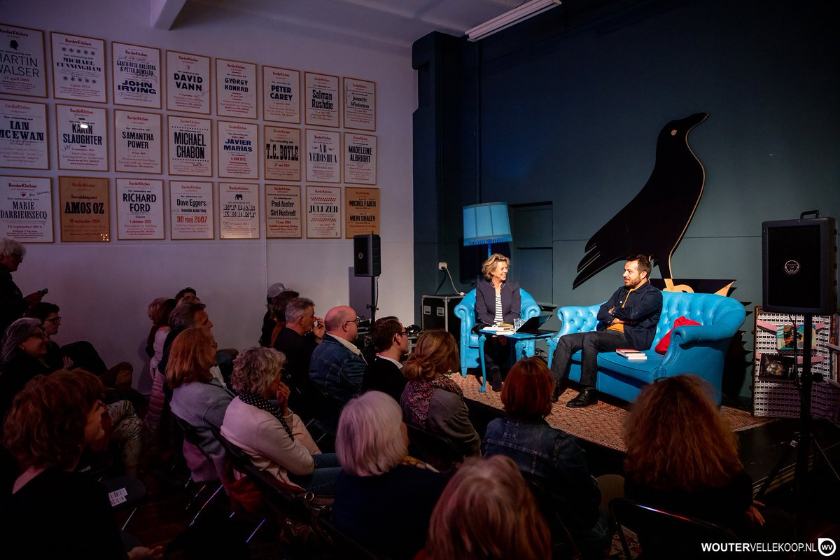 borderkitchen's tweet photo. Mahir Guven, interviewed by @margotdijkgraaf at BorderKitchen, last Friday (Picture by @WouterVellekoop) https://t.co/9iiowWV04P