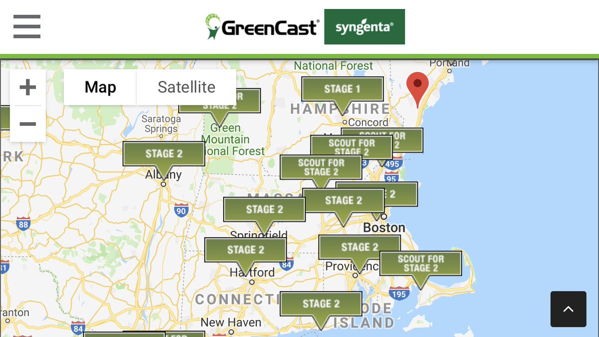 #WeevilTrak 2019 alert! Central CT &amp; Boston have moved to Stage 2 - now is the time to begin treating for larvae. Acelepryn followed by Ference. greencastonline.com/weeviltrak/dis…