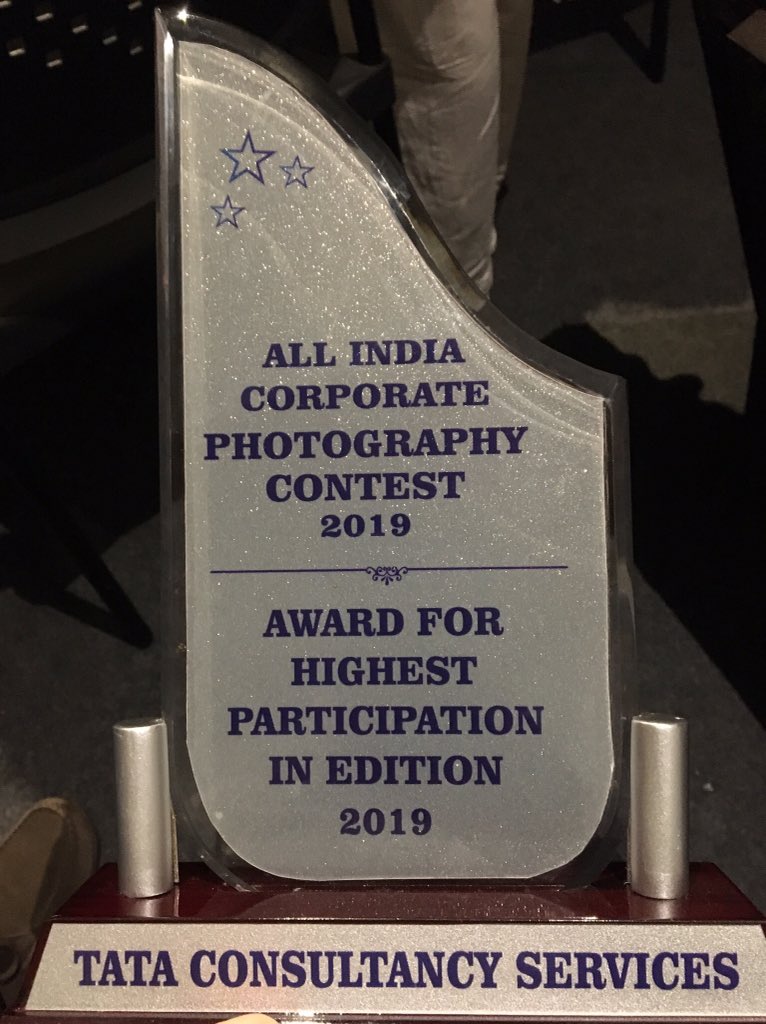 MehulKothare's tweet photo. #TCS wins the Corporate Photography Contest 2019 for 5th year in a row with 3000+ entries! #TeamTCS #TCSTalent #CPC2019 @People_TCS https://t.co/7w8nHOvs8y